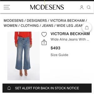 Victoria Beckham Alina -size 30. Hemmed profsssionally